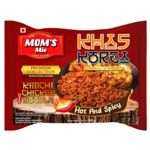 Mom’s Mie Kimchi Chicken Noodles – Hot & Spicy Korean Style Instant Noodles Non-vegetarian