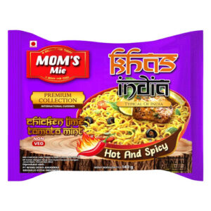 Mom’s Mie Chicken Lime Tomato Mint Noodles – Hot & Spicy Indian Style | Instant Noodles Non-vegetarian
