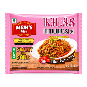 Mom’s Mie Sate Ayam Noodles – Sweet & Sour Chicken Flavour Instant Noodles Non-vegetarian