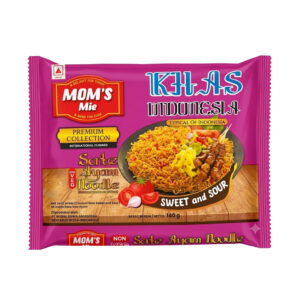 Mom’s Mie Sate Ayam Noodles – Sweet & Sour Chicken Flavour Instant Noodles Non-vegetarian