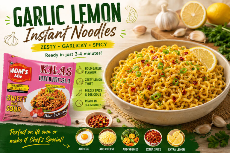 Garlic Lemon Instant Noodles (Mom’s Mie) – Cooking Recipe