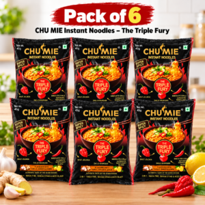 CHU MIE The Triple Fury Super Spicy Instant Noodles (Pack of 6)